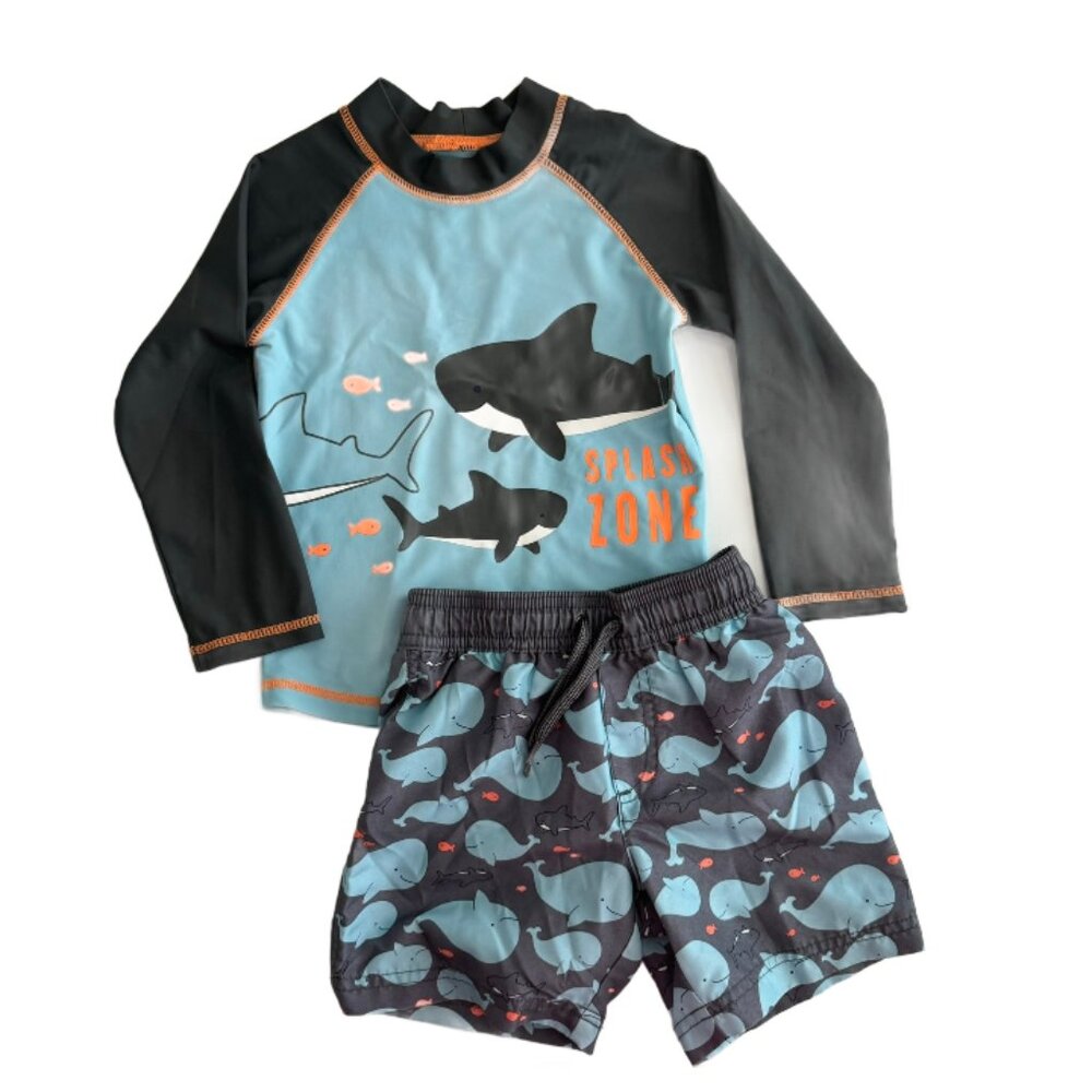 Simple Joys by Carter's Boys' Swimsuit Trunk & Rashguard Set | Size 3T